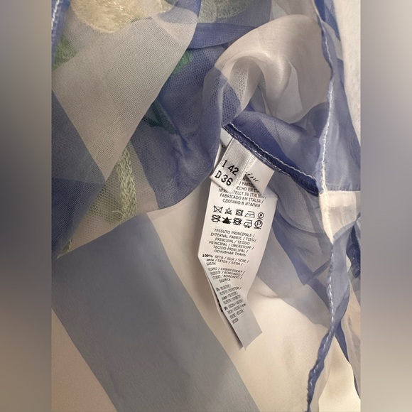 Blumarine Floral silk Sheer Blouse - Picture 13 of 16